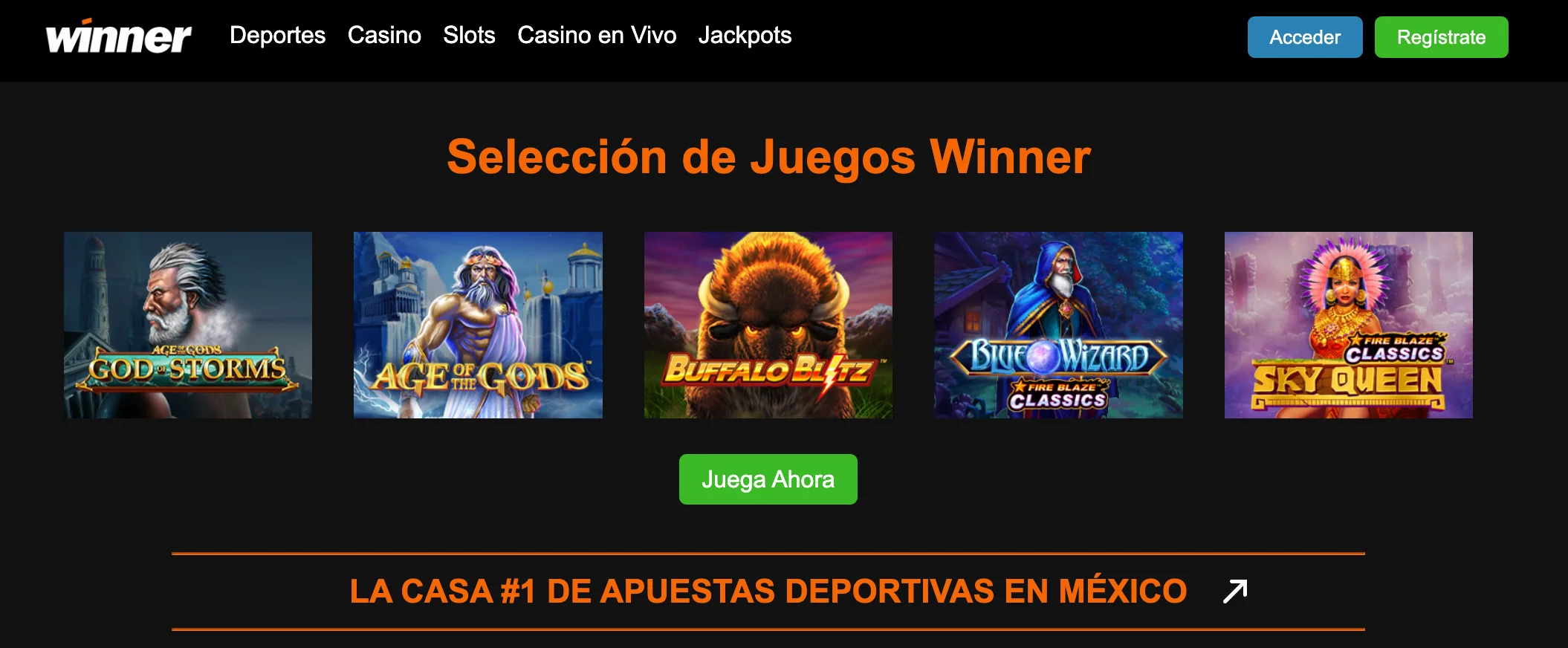 Juegos en Winner Casino Juegos Winner