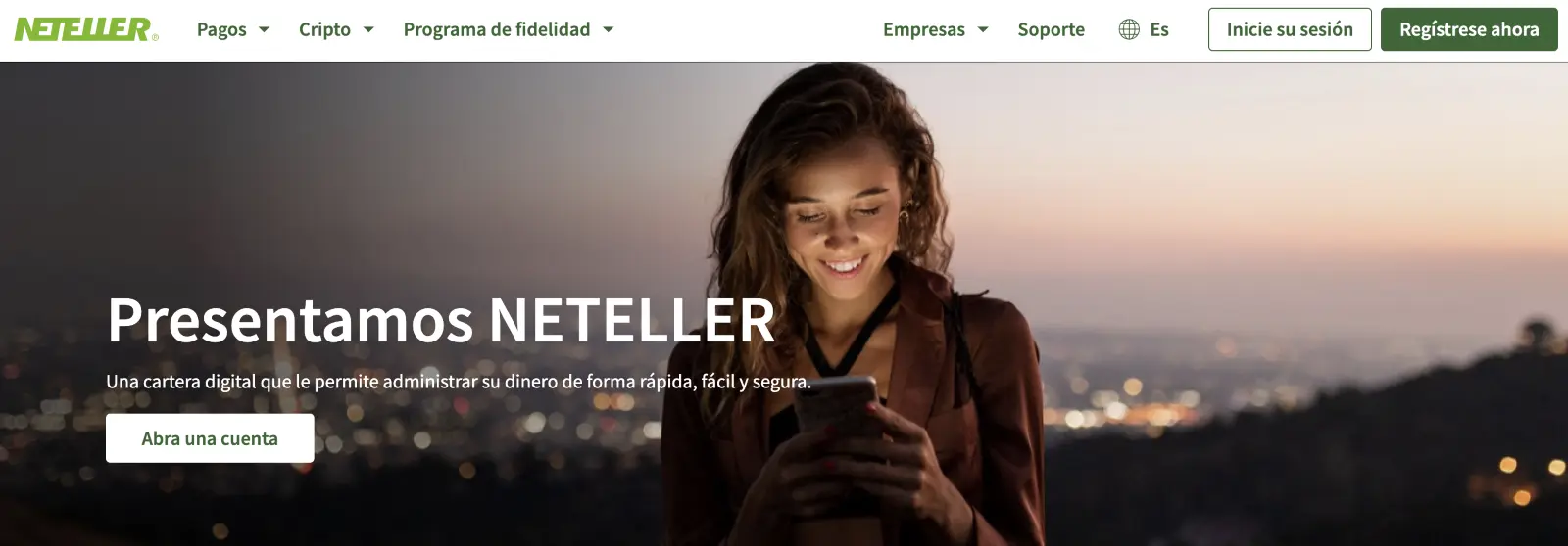 Sitio web oficial de Neteller Sitio web oficial de Neteller