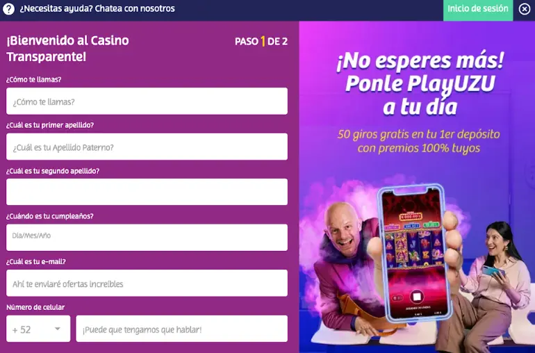 Registro PlayUZU Registro PlayUZU
