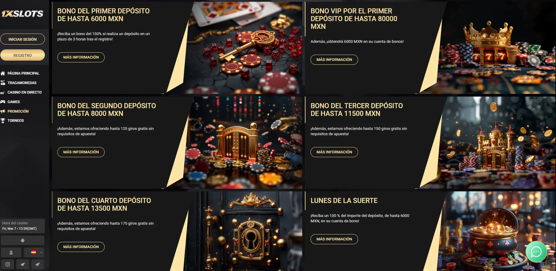 Bonos y promociones de 1xSlots casino Bonos y promociones de 1xSlots