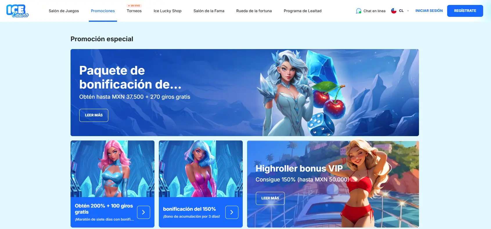Bonos y promociones para jugadores de Ice Casino en línea Bonos y promociones para jugadores de Ice Casino