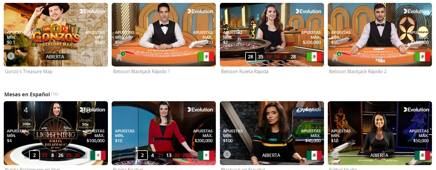 Disfruta de juegos en el casino en vivo casino en vivo