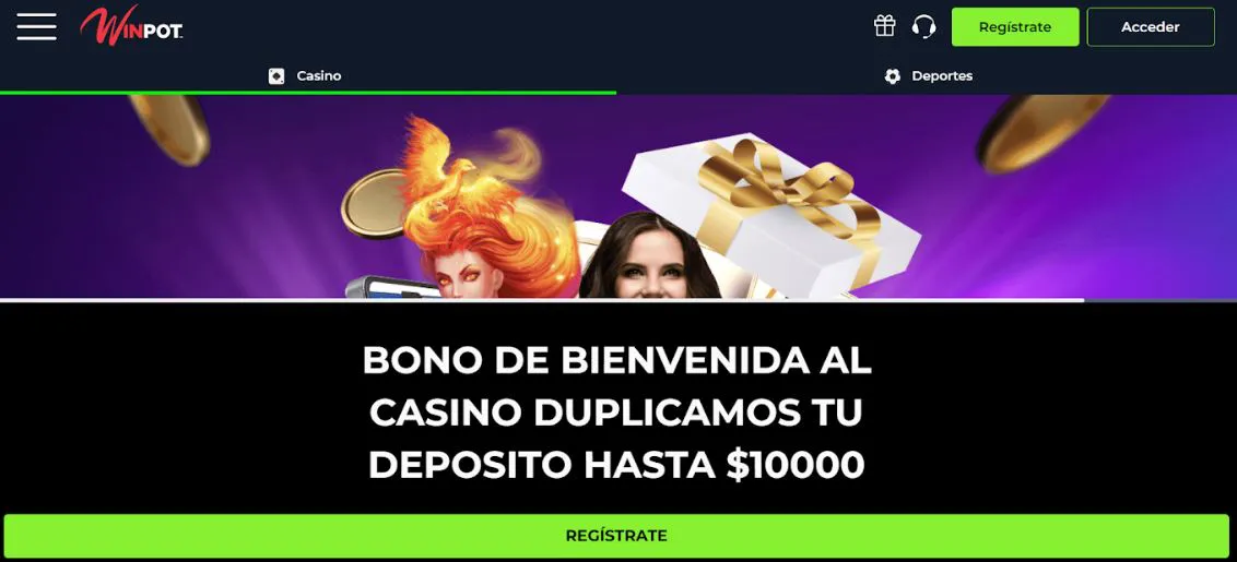 Bono de bienvenida en Winpot casino bonos casinos winpot