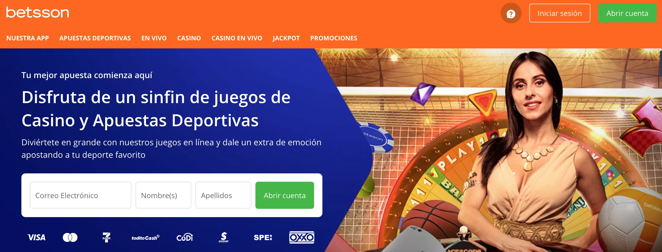 Registro en Betsson Casino Betsson registro