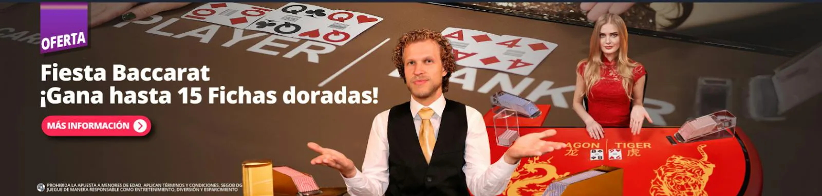 Aprovecha las promociones para el baccarat baccarat en vivo
