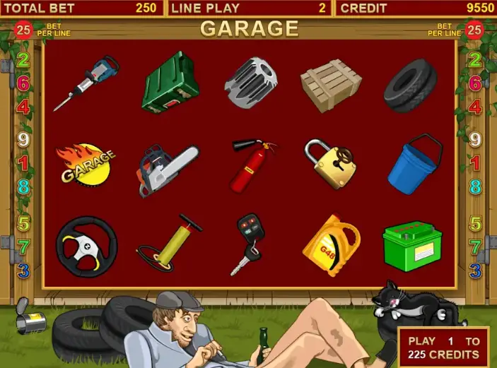 Símbolos en Garage slot Símbolos Garage slot